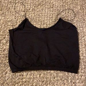 Black and pink medium/large free people crop tops